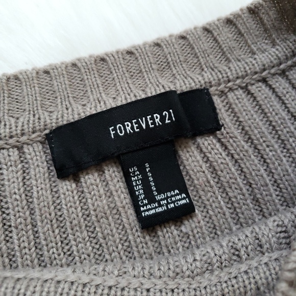 Forever 21 Ribbed Sweater-Knit Crop Top - Picture 2 of 4